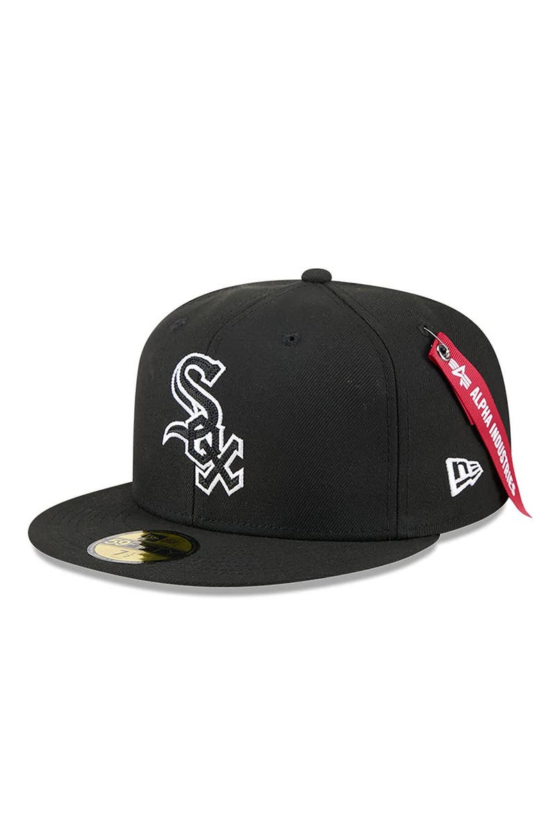 New Era x Alpha Industries Men's New Era x Alpha Industries  Black Chicago White Sox 59FIFTY Fitted Hat, Alternate, color, Black