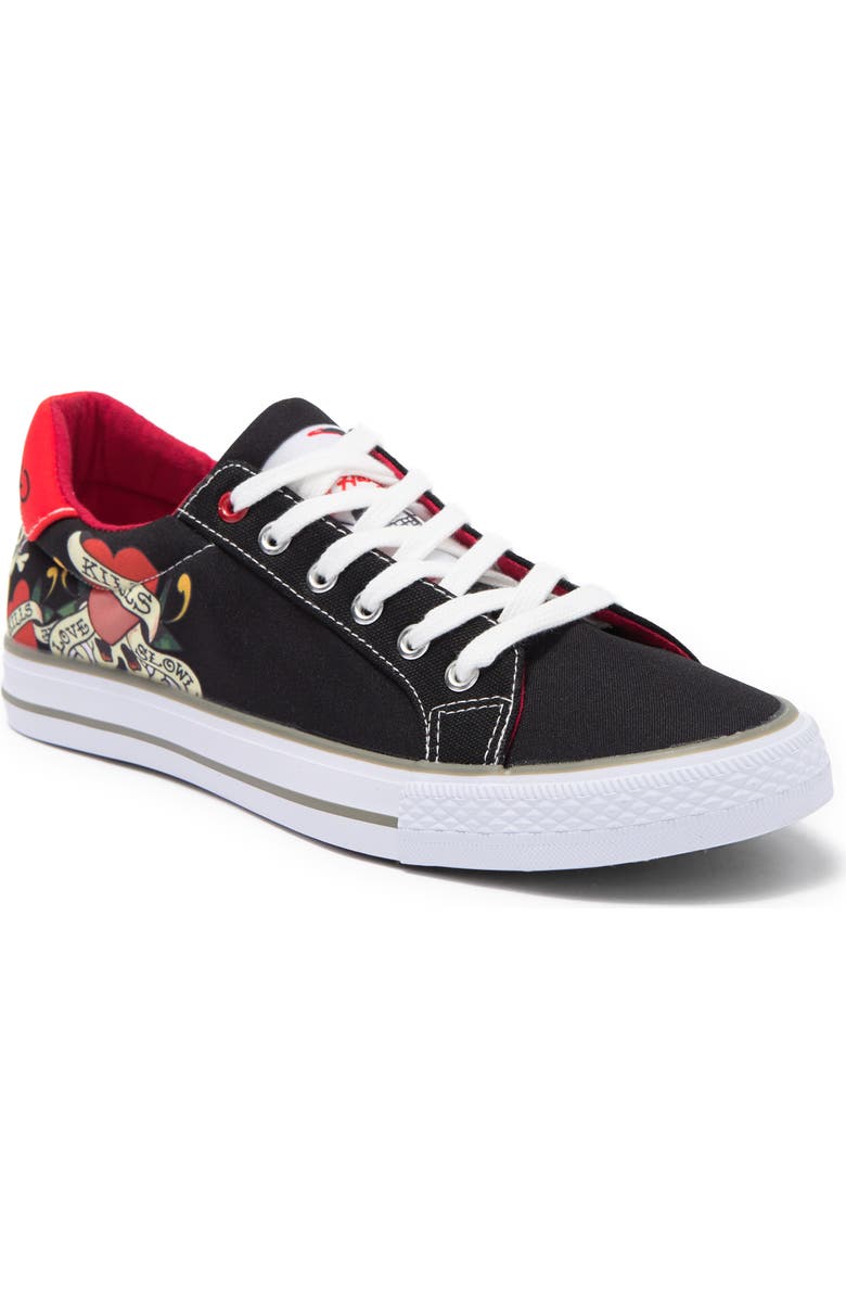 Ed Hardy Thread Sneaker, Main, color,