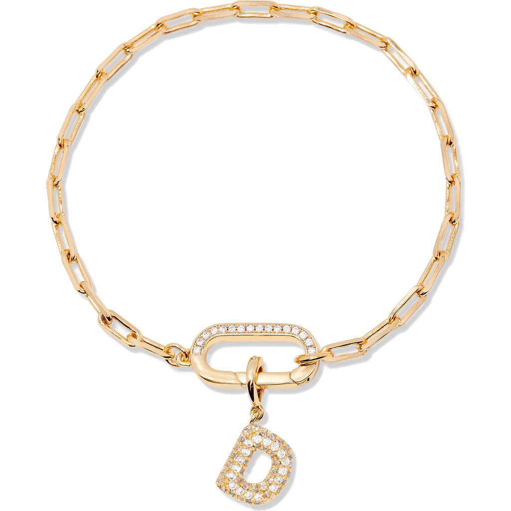 Brook & York Brook And York Petra Initial Charm Bracelet In Gold D