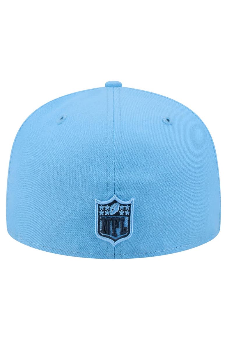 Men's New Era  Light Blue Tennessee Titans Script 59FIFTY Fitted Hat, Alternate, color, Light Blue