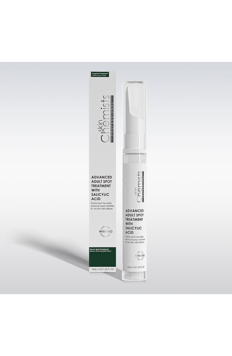 SKINCHEMISTS Advanced Adult Spot Treatment with Salicylic Acid 15ml for Acne & Blemishes, Large Pores, Main, color, White