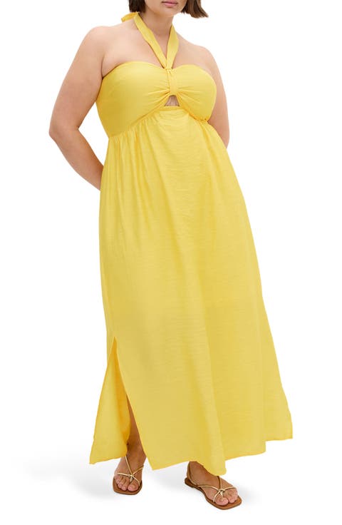 Peta Serene Convertible Strapless Maxi Dress (Plus)