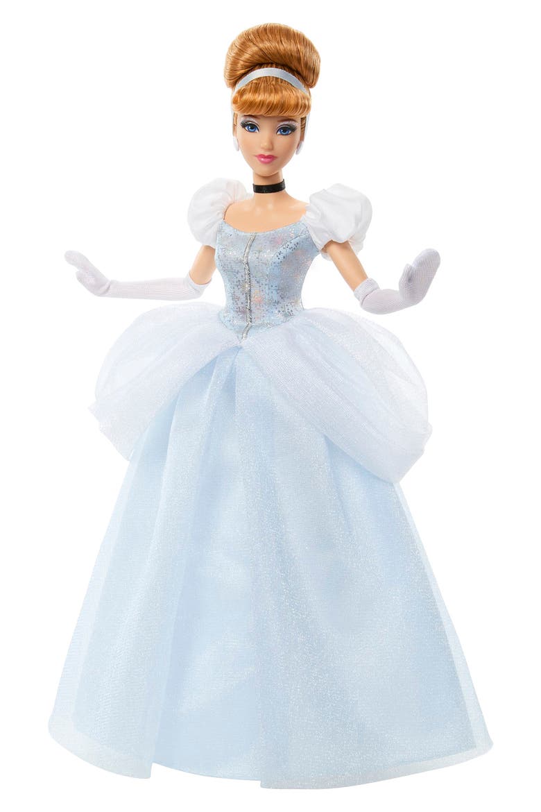 Sparkling Princess Series Cinderella Fashion Doll with Removable Dress & Accessories, Main, color, CINDERELLA