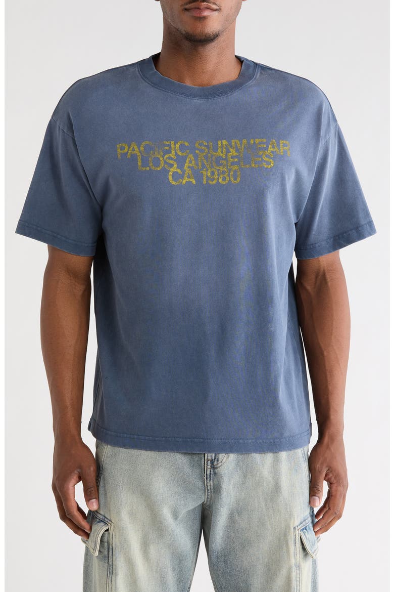Faded PSG Graphic T-Shirt, Main, color, NAVY