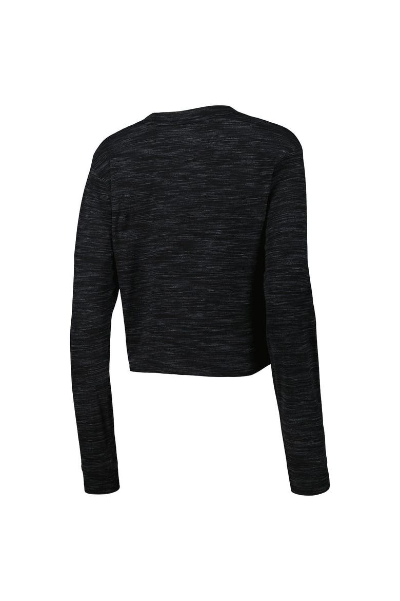 Women's New Era Black New Orleans Saints Crop Long Sleeve T-Shirt, Alternate, color, Black