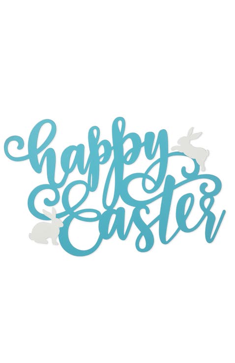 18"L Easter Metal Happy Easter Door Hanger