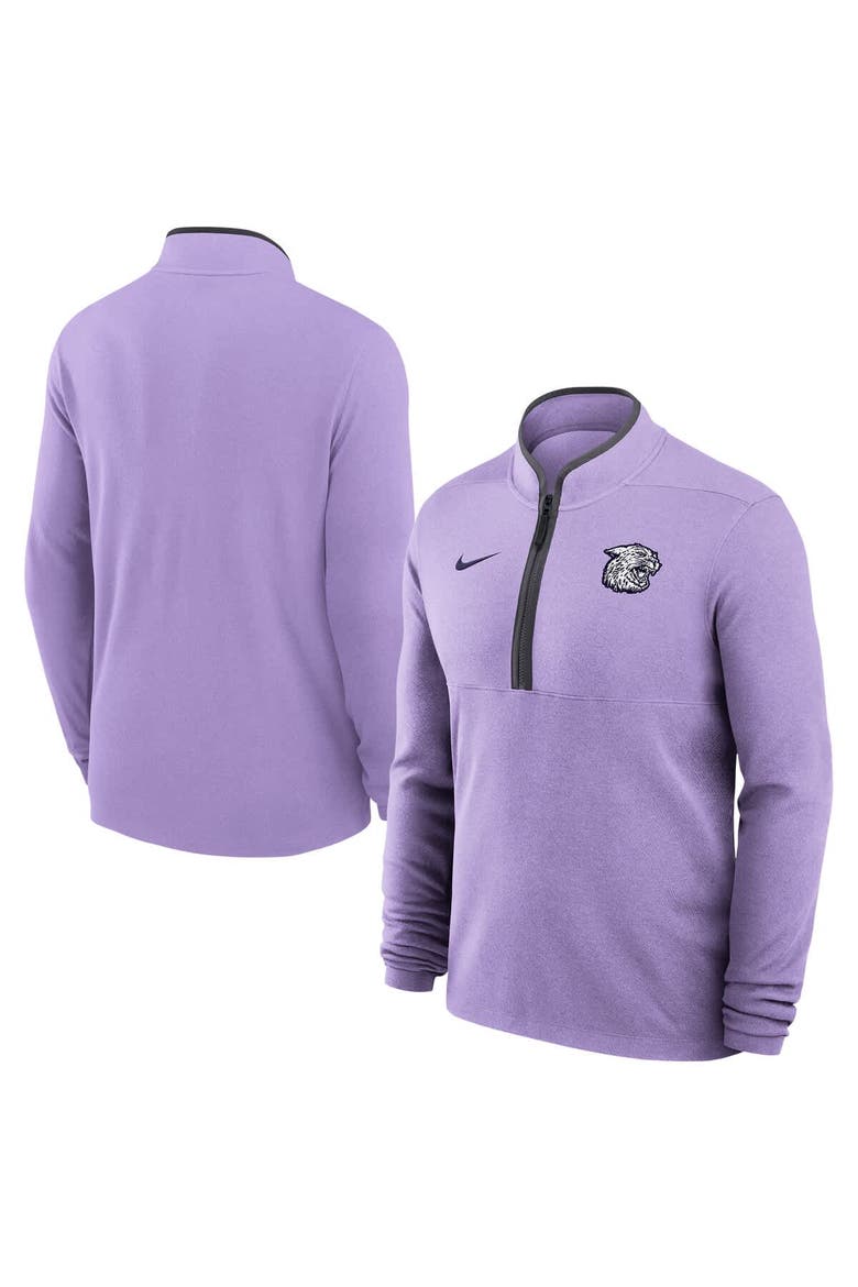 Men's Nike Lavender Kansas State Wildcats Victory Dri-FIT Half-Zip Pullover, Main, color, Lavender