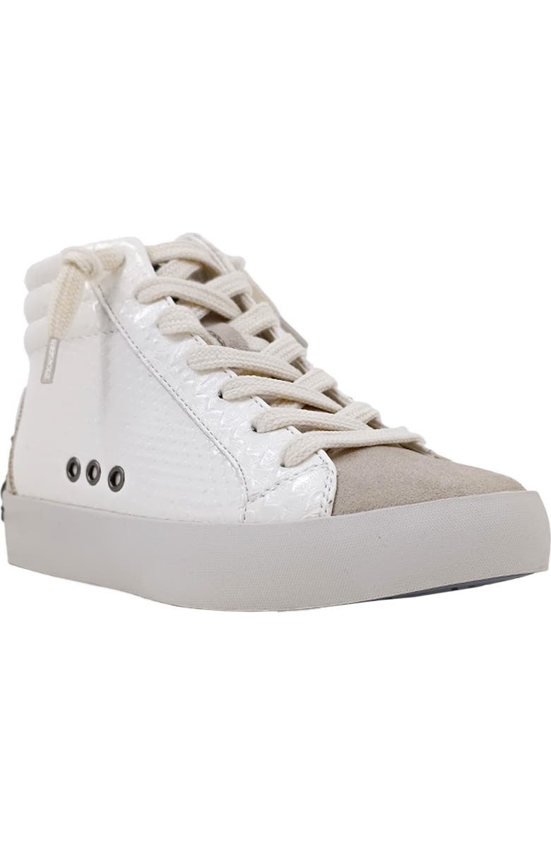 SHUSHOP Kids' Reese Studded High Top Sneaker, Main, color, Bone Snake