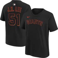 Nike Youth Nike Jung Hoo Lee Black San Francisco Giants Name & Number T-Shirt