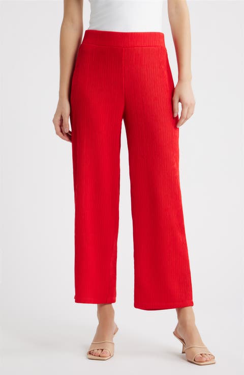 Pull-On Crop Wide Leg Pants (Petite)