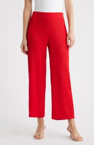 Anne Klein Pull-On Crop Wide Leg Pants