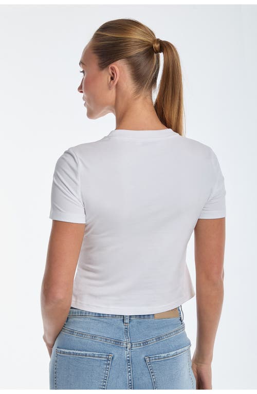 Shop Noli Yoga The Noli Shop Rya Crystal T-shirt In White