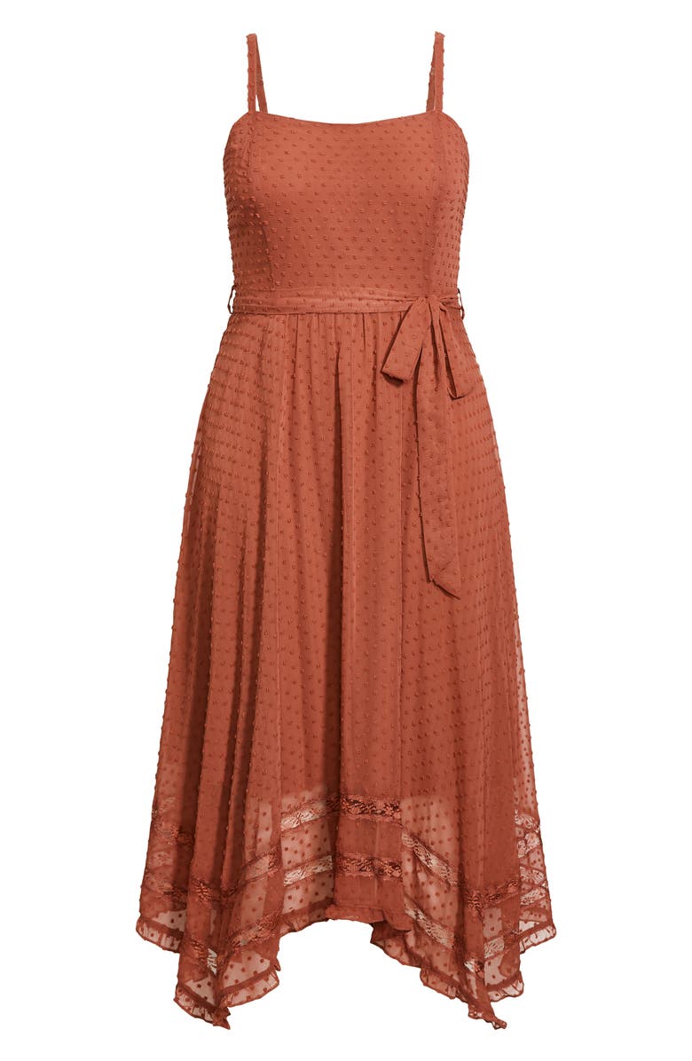 City Chic Flirty Nature Midi Dress, Alternate, color, 