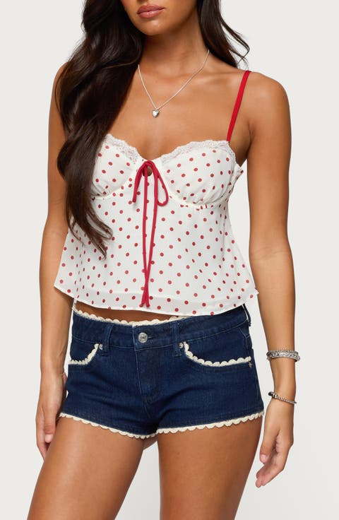 Contrast Dot Camisole