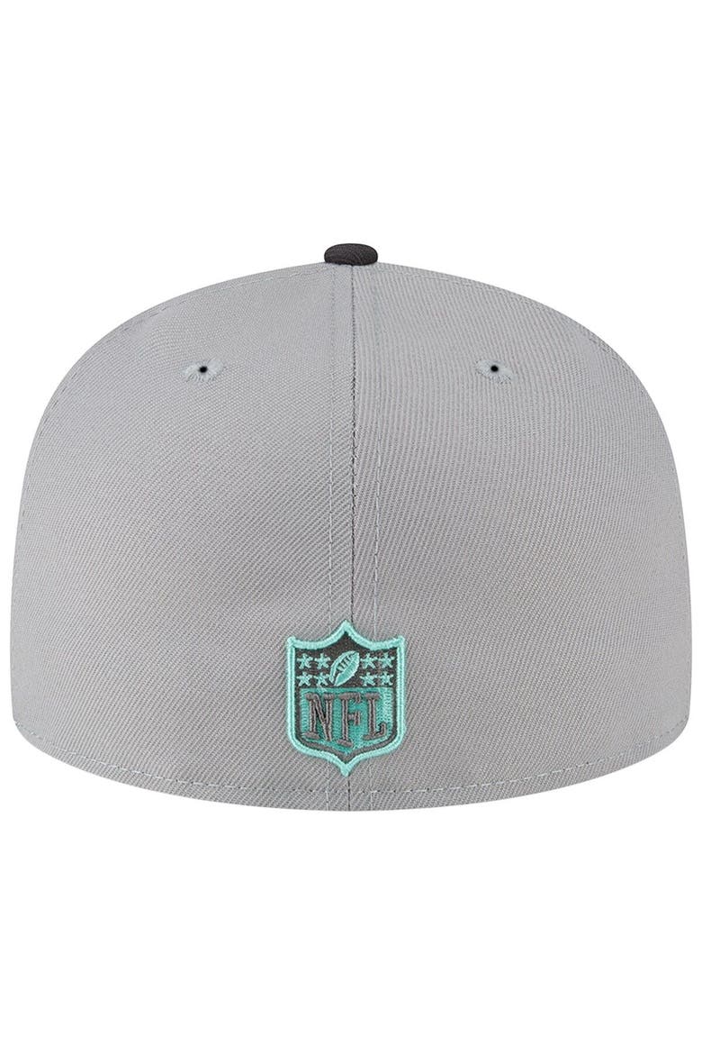 Men's New Era Gray/Graphite Los Angeles Rams Aqua Pop 59FIFTY Fitted Hat, Alternate, color, Gray