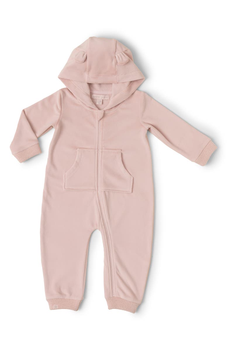 Barefoot Dreams<sup>®</sup> LuxeChic<sup>®</sup> Baby Bear Jumpsuit, Main, color, 