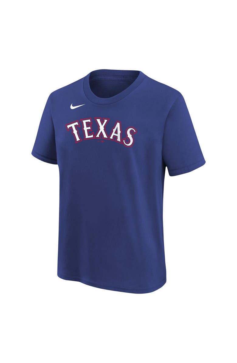 Nike Youth Nike Ezequiel Duran Royal Texas Rangers Name & Number T-Shirt, Alternate, color, Royal