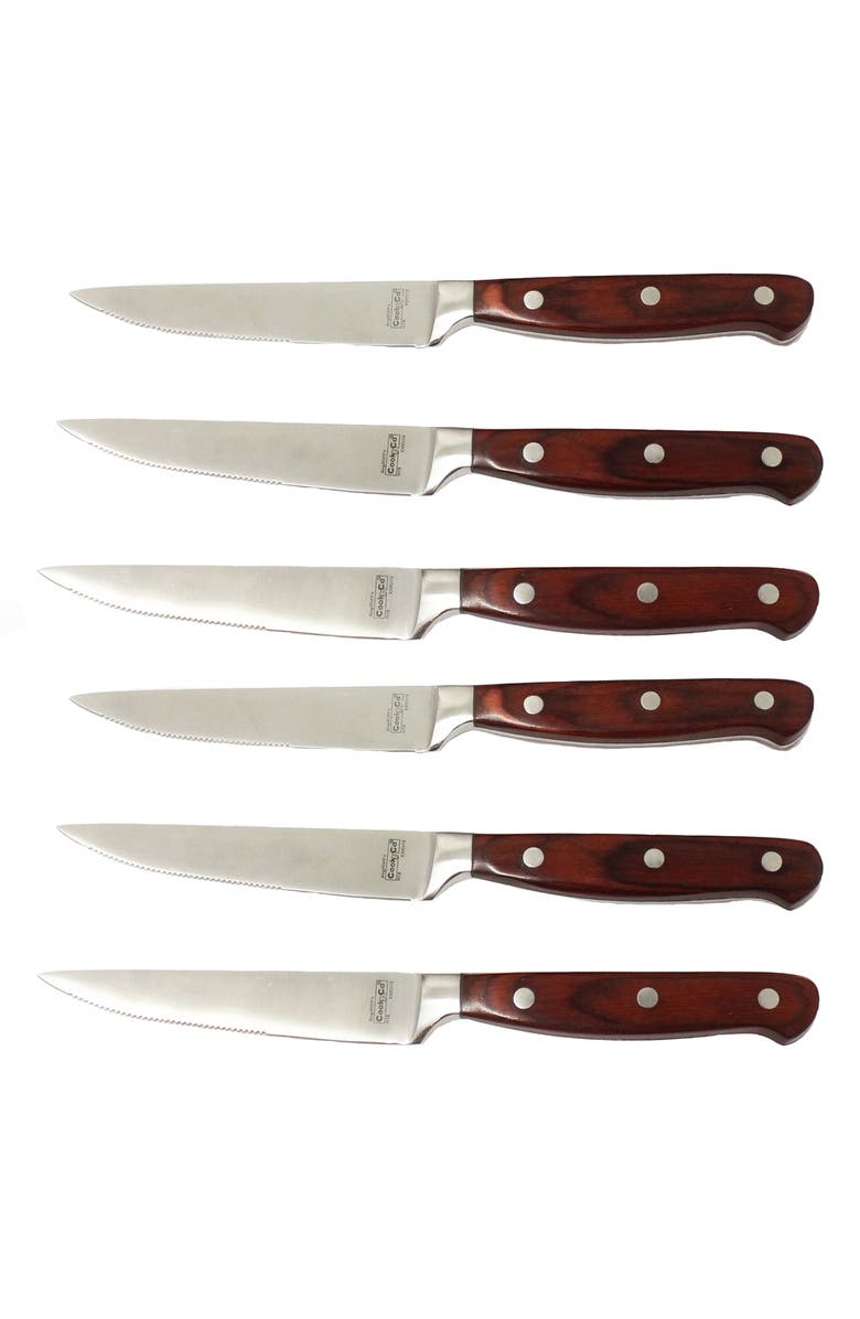 BergHOFF The Pakka Steak Knife & Carving Knife 9-Piece Set, Alternate, color, Brown