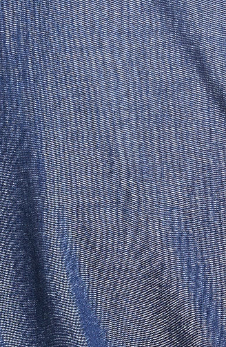 Peter Millar Crown Cool Denim Sport Shirt, Alternate, color, 