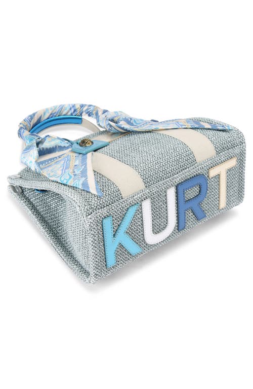 Kurt Geiger London Small Southbank Tote In Light/pastel Blue