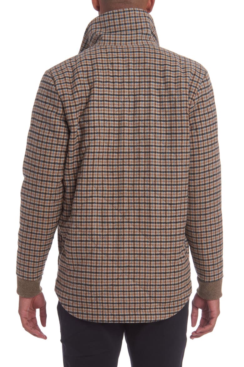 Quilted Wool Blend Overshirt, Alternate, color, TAN