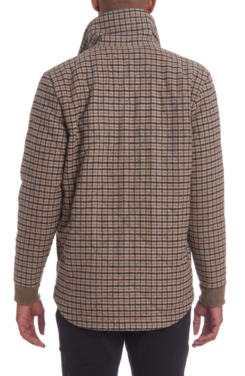 PINO BY PINOPORTE Quilted Wool Blend Overshirt, Alternate, color, Tan