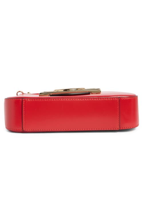 Valentino By Mario Valentino Kai Super Vlogo Shoulder Bag In Red
