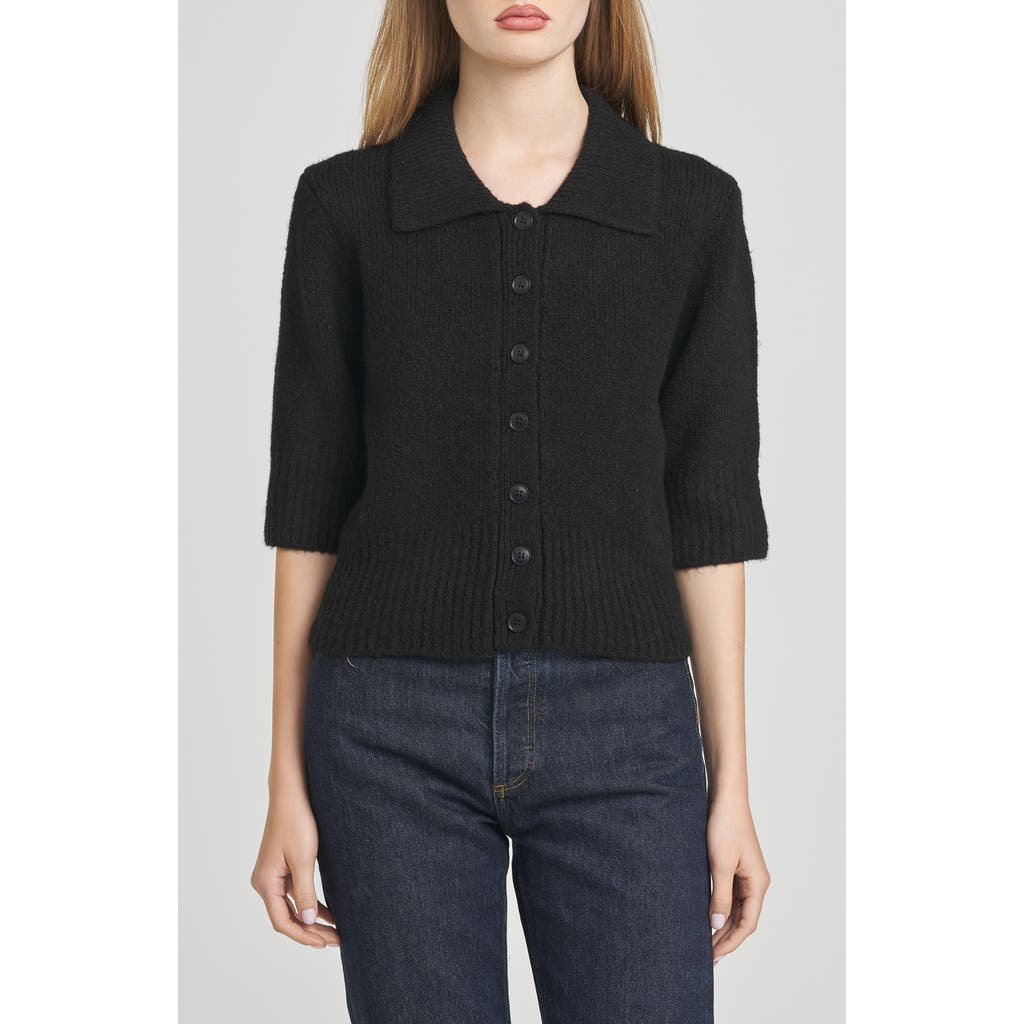 Wayf Harlow Cardigan In Black