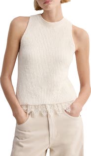MANGO Bruma Crop Sweater Tank