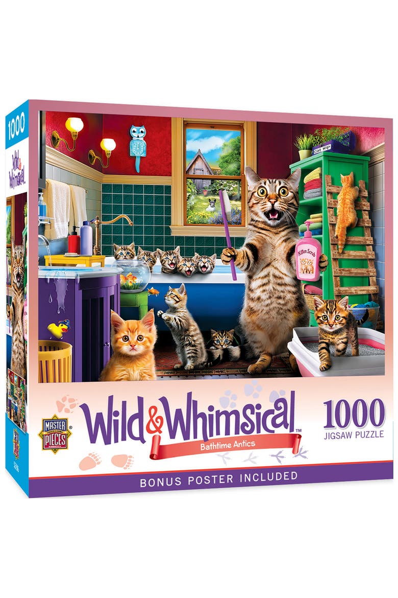 Bathtime Antics 1000 Piece Jigsaw Puzzle, Main, color, Multicolor
