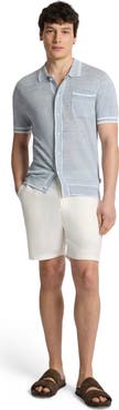 Onia Linen Knit Button Down Shirt