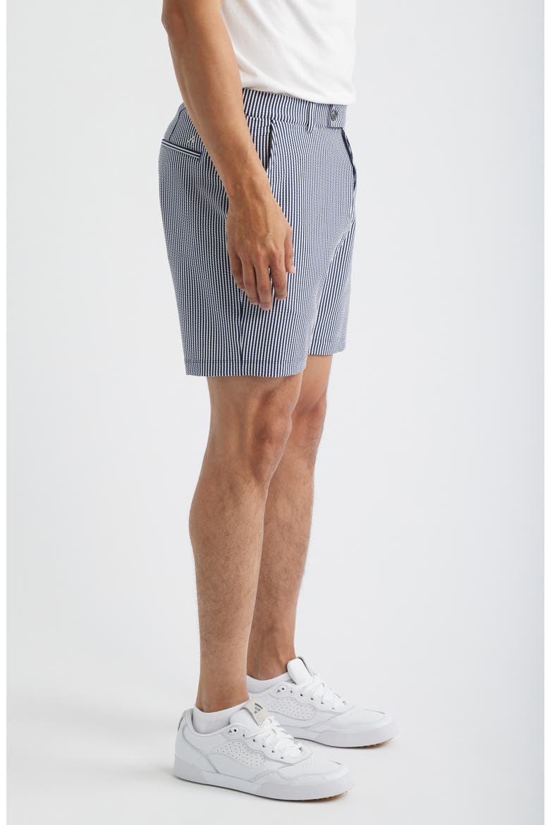 Beeker Seersucker Shorts, Alternate, color, MIDNIGHT NAVY/ BRIGHT WHITE