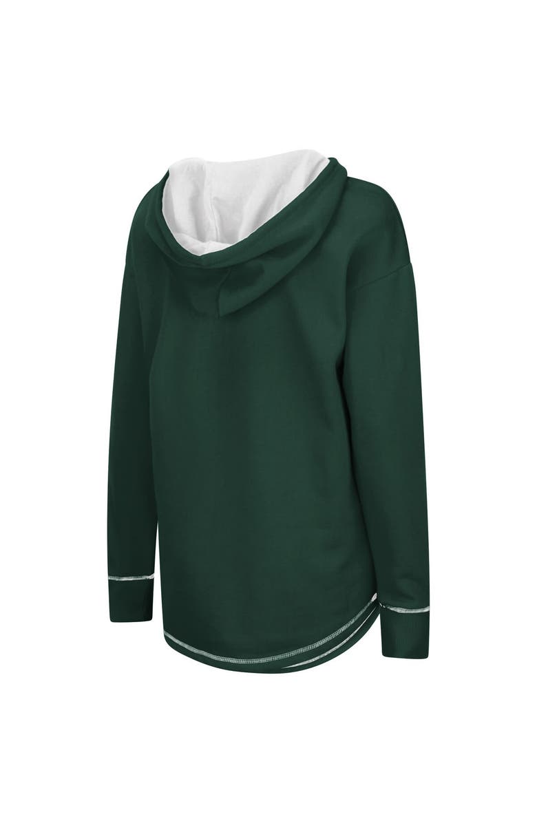 COLOSSEUM Women's Colosseum Green Michigan State Spartans Tunic Pullover Hoodie, Alternate, color, Green