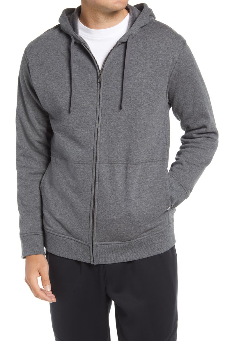 Gordon Zip Hoodie, Main, color, CHARCOAL HEATHER