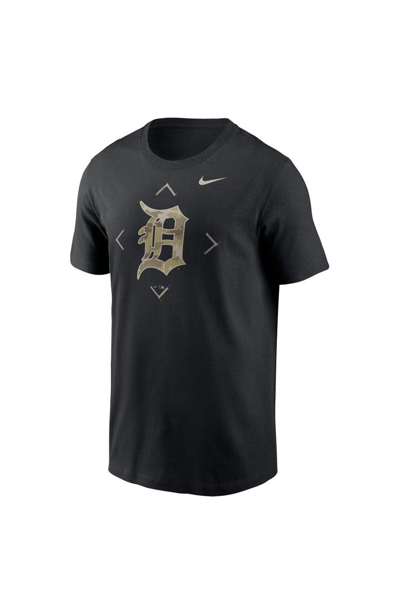Nike Men's Nike Black Detroit Tigers Camo Logo T-Shirt, Alternate, color,