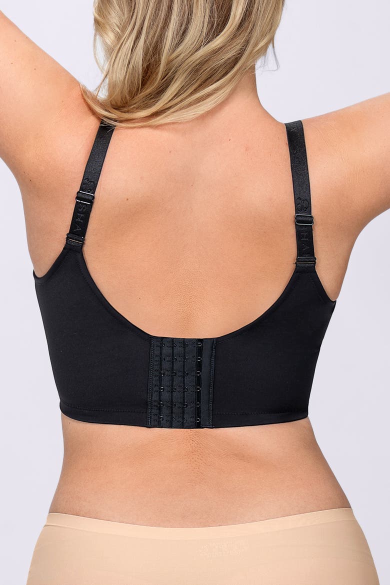 Back Smoothing Lace Underwire Bra, Alternate, color, Black Contrast Beige
