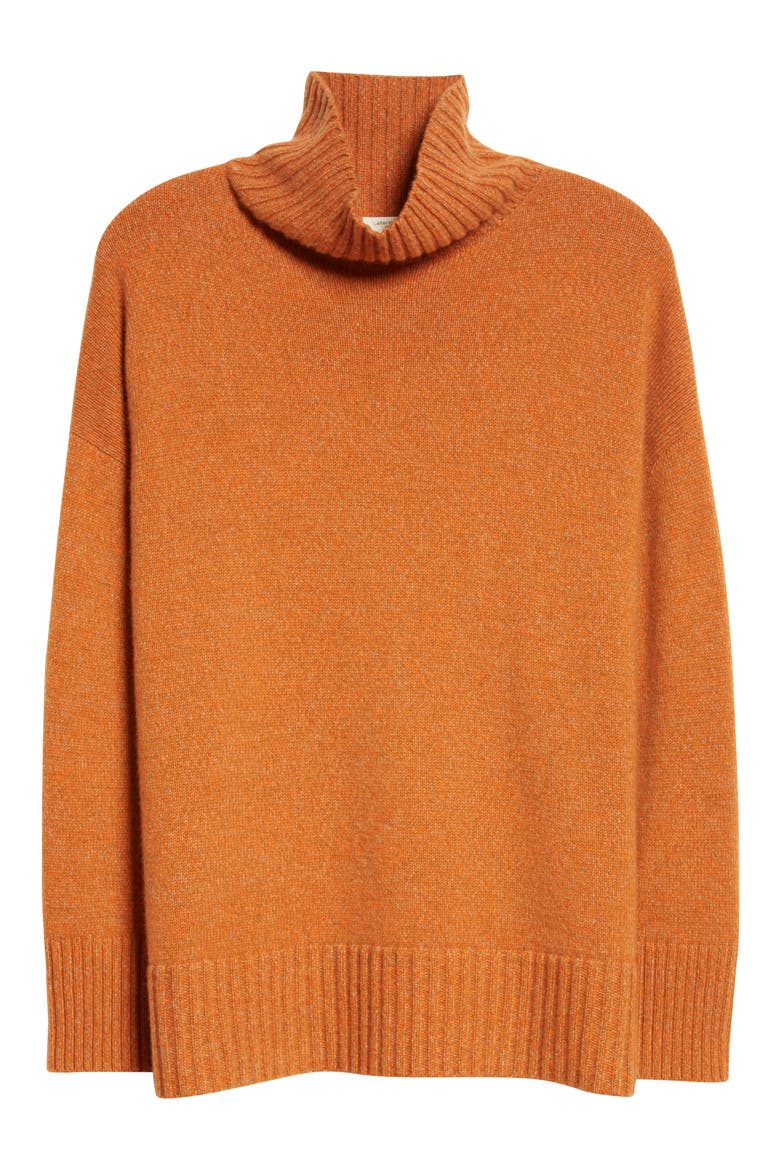 Mélange Cashmere Sweater, Alternate, color, EMBER ORANGE MULTI