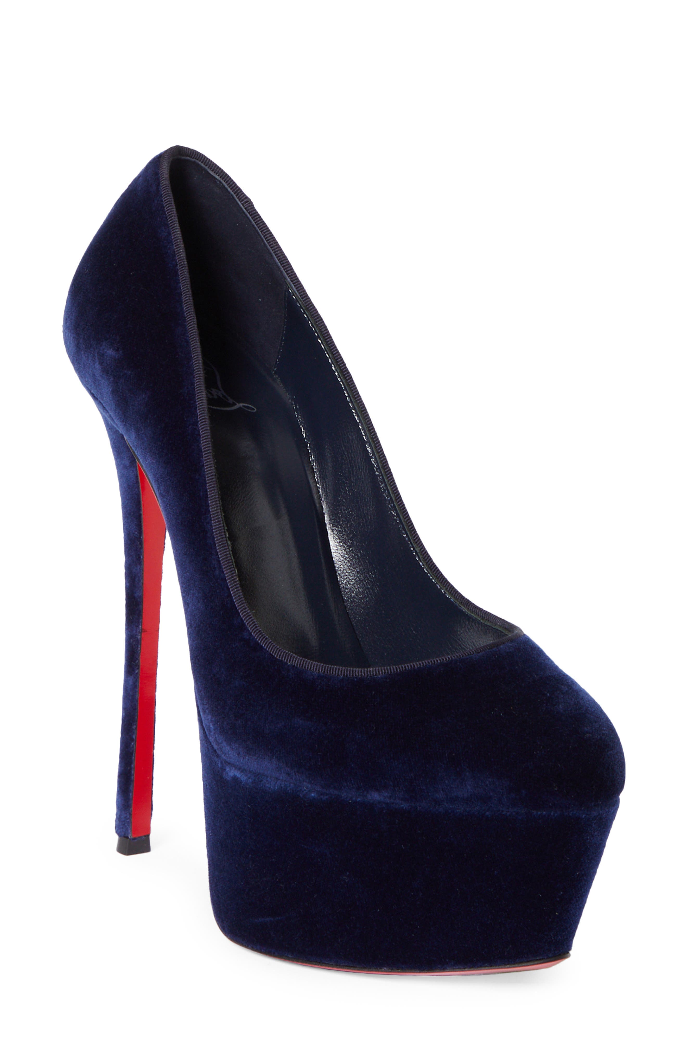 Christian Louboutin Dolly Alta Velvet Platform Pump, Main, color, 