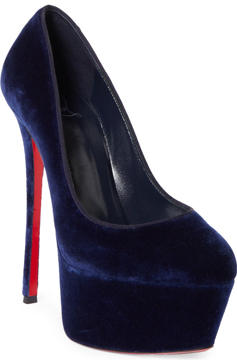 Christian Louboutin Dolly Alta Velvet Platform Pump, Main, color,