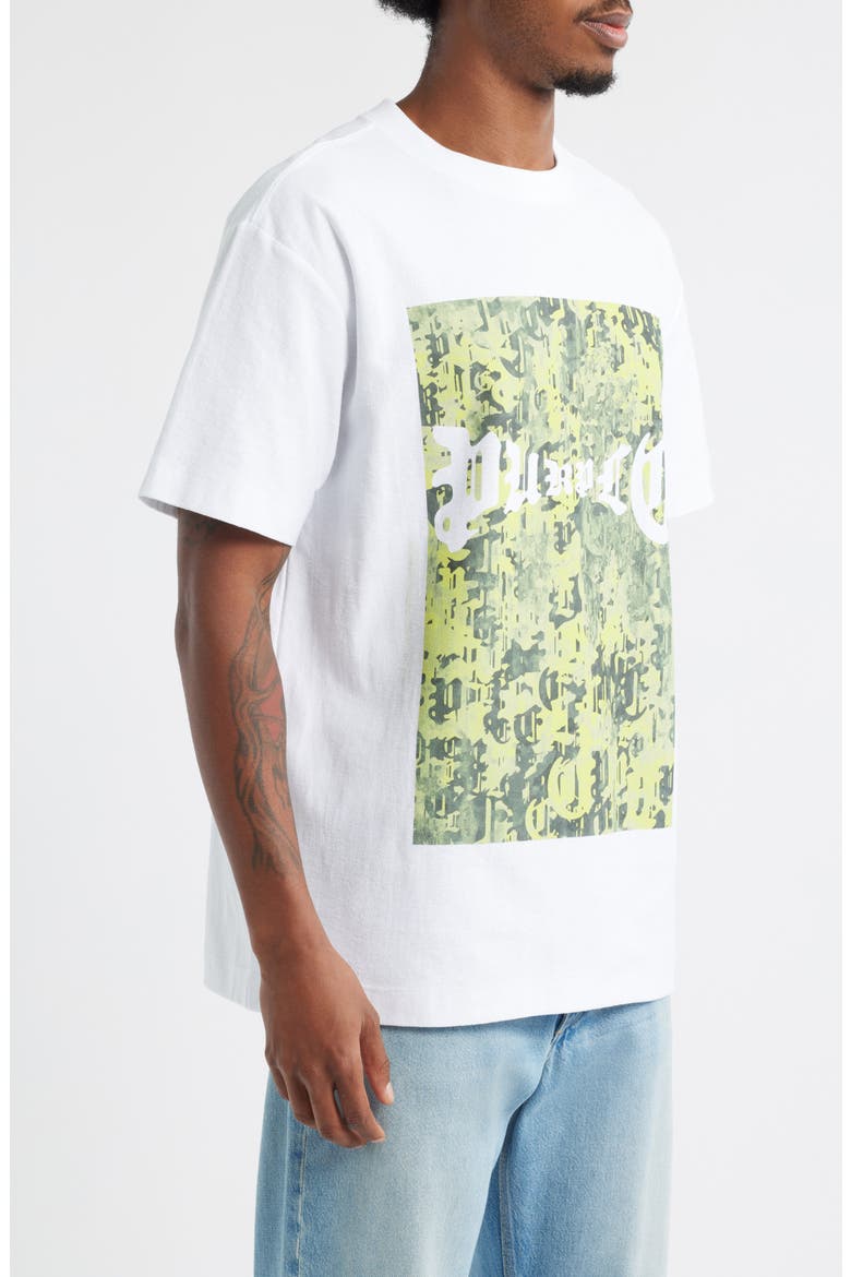 Textured Cotton Jersey Graphic Muscle Tee, Alternate, color, WHITE