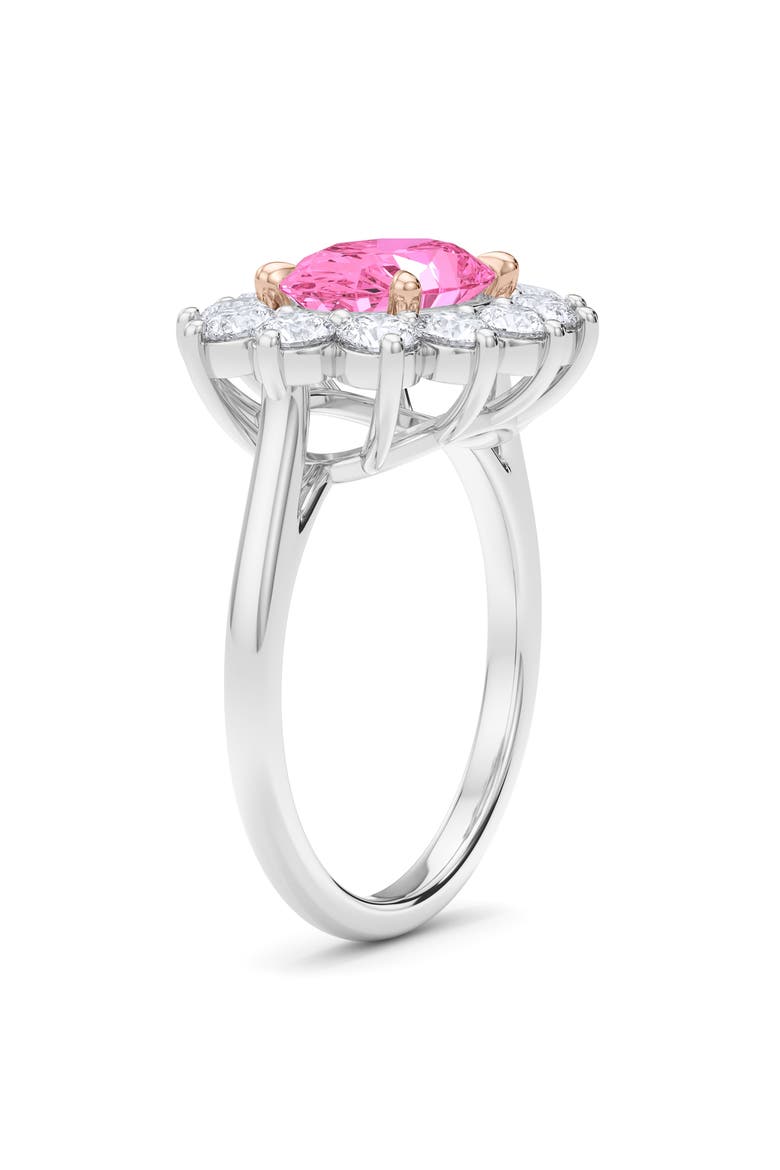 Princess Cut Lab Grown Diamond Engagement Ring, Alternate, color, WHITE