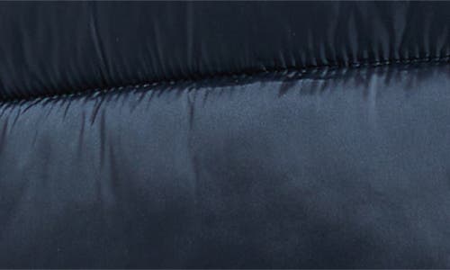 Save The Duck Gretel Faux Shearling Lining Hooded Puffer Jacket In Blue