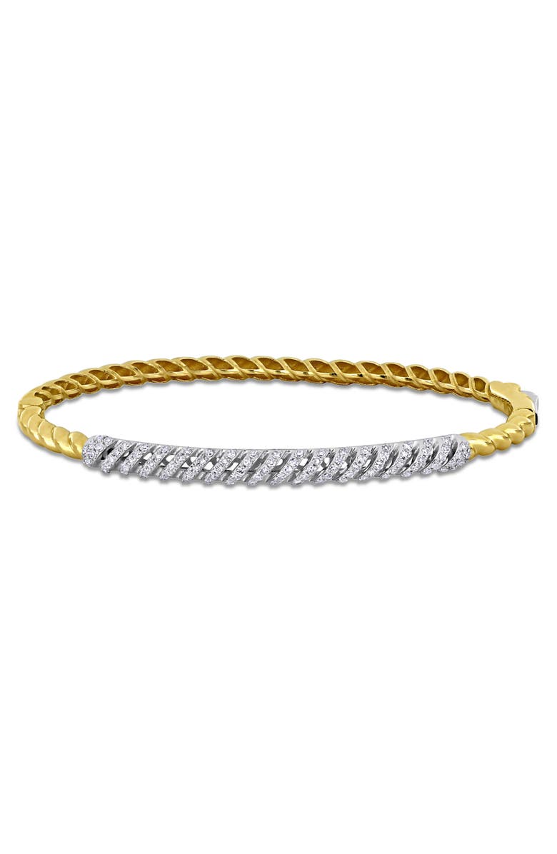 Julianna B. Diamond Bangle 14k White Yellow Gold, Main, color, 14K Gold