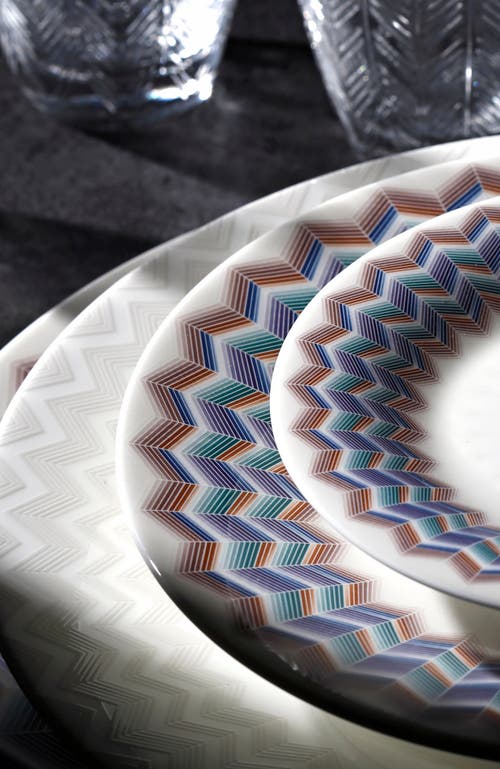 Missoni Home Tableware Bread And Butter Plates Zig Zag Set Of 6 Jarris 148 Diam. 6"