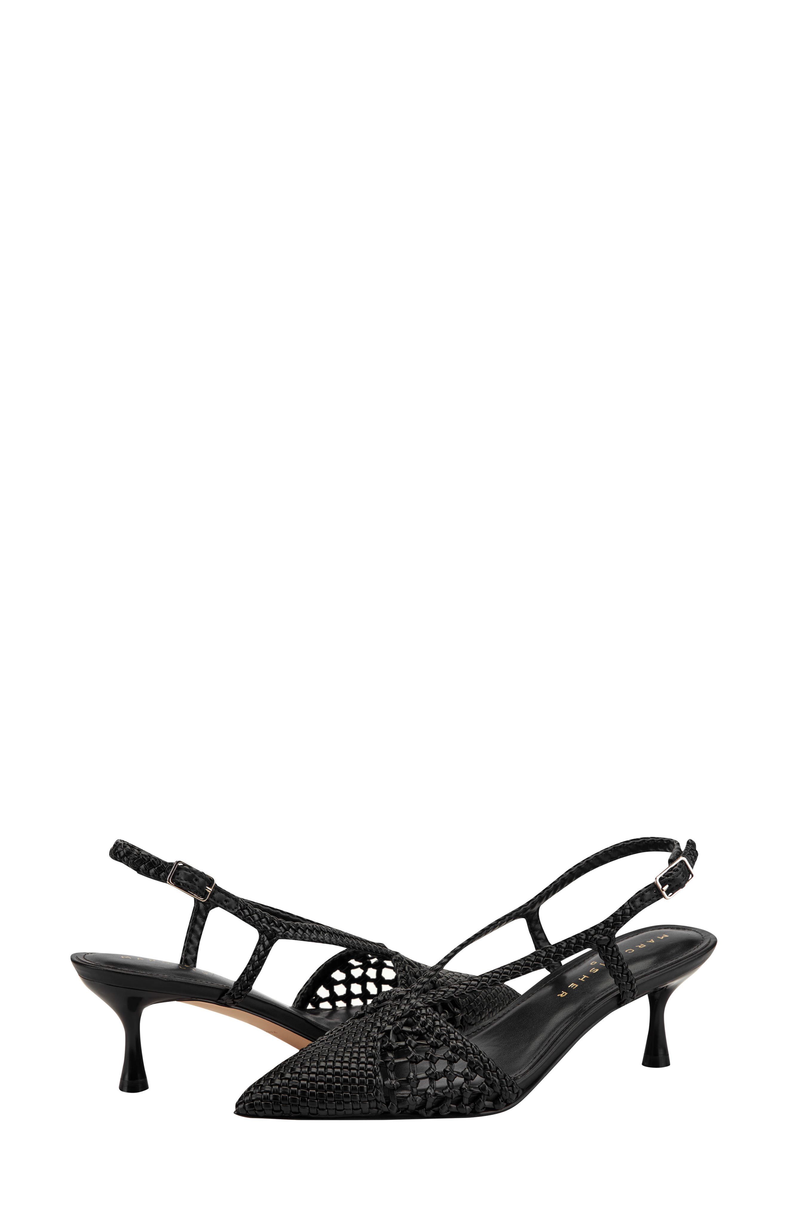 Marc Fisher Reagan Slingback Pump, Alternate, color, Black