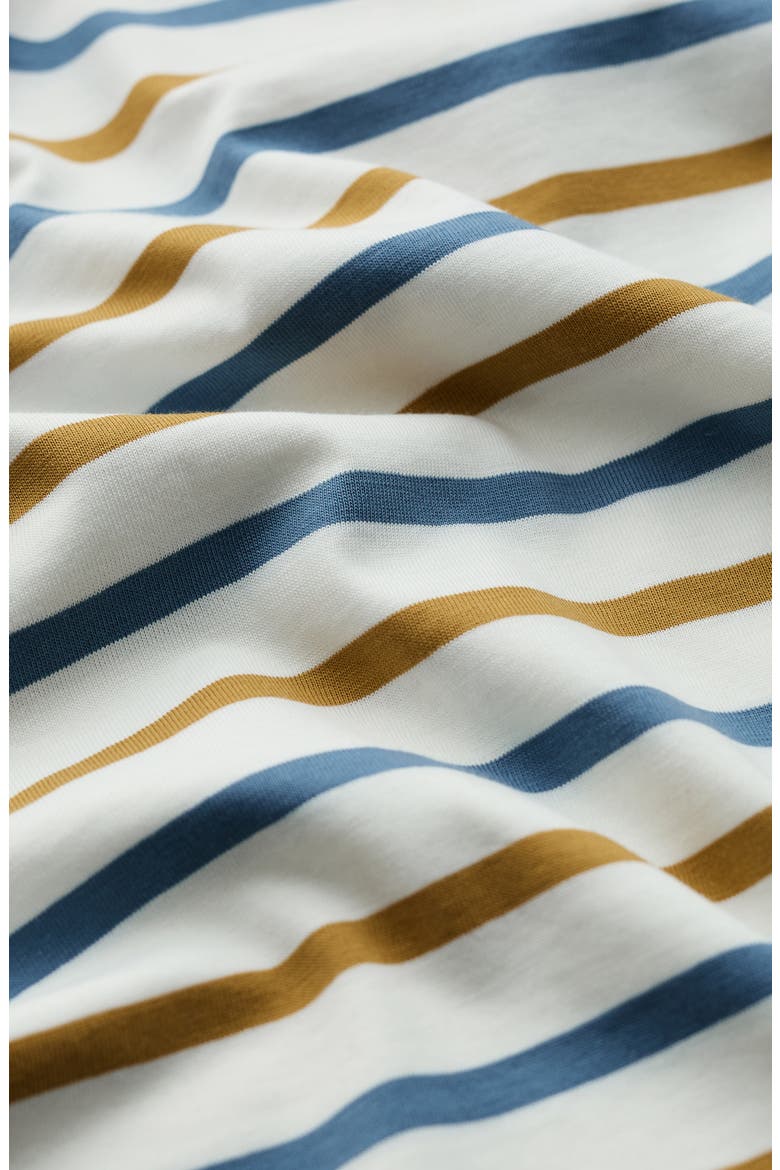 Sailor Striped Organic Cotton Top, Alternate, color, TRI BRETON GOLDEN PEAR