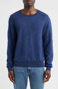 Floral Paisley Jacquard Cotton Crewneck Sweatshirt