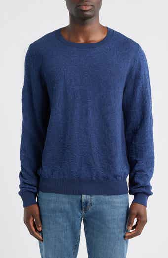 Floral Paisley Jacquard Cotton Crewneck Sweatshirt