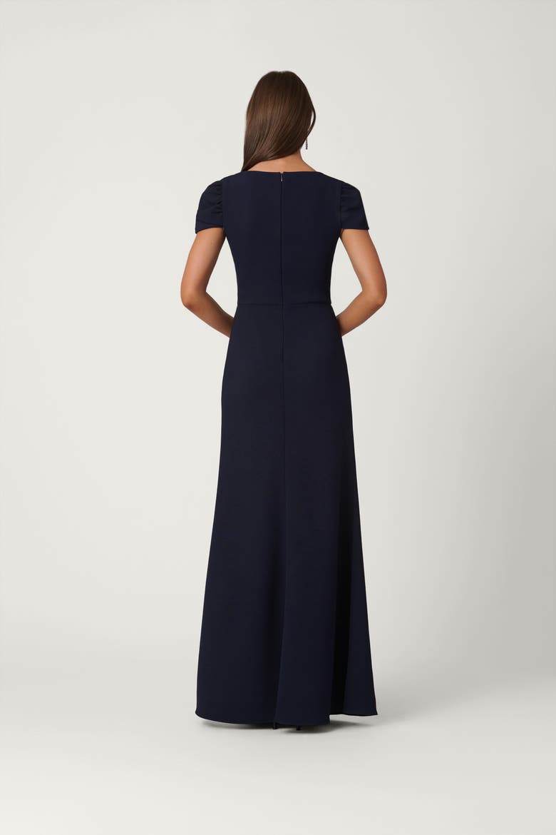 Midnight Stretch Crepe Carly Dress, Alternate, color, Navy
