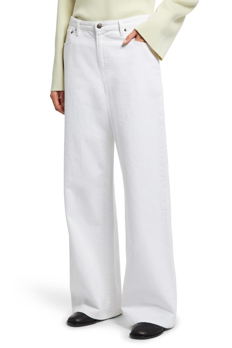 Egli Wide Leg Jeans, Alternate, color, WHITE